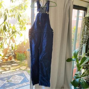 Dickies overalls dark wash paint splatter size medium distressed workwear